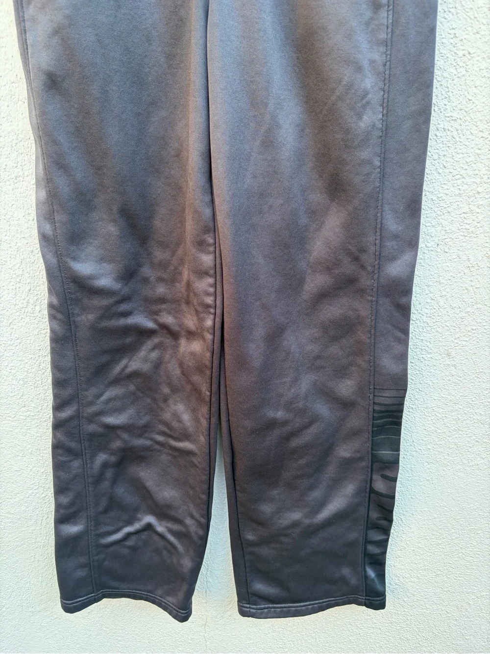 Puma Black Athletic Track Pants with Silver Logo  Kids Unisex Size XL - Picture 4 of 15